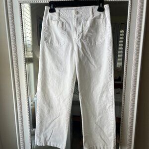 White Cropped Pants